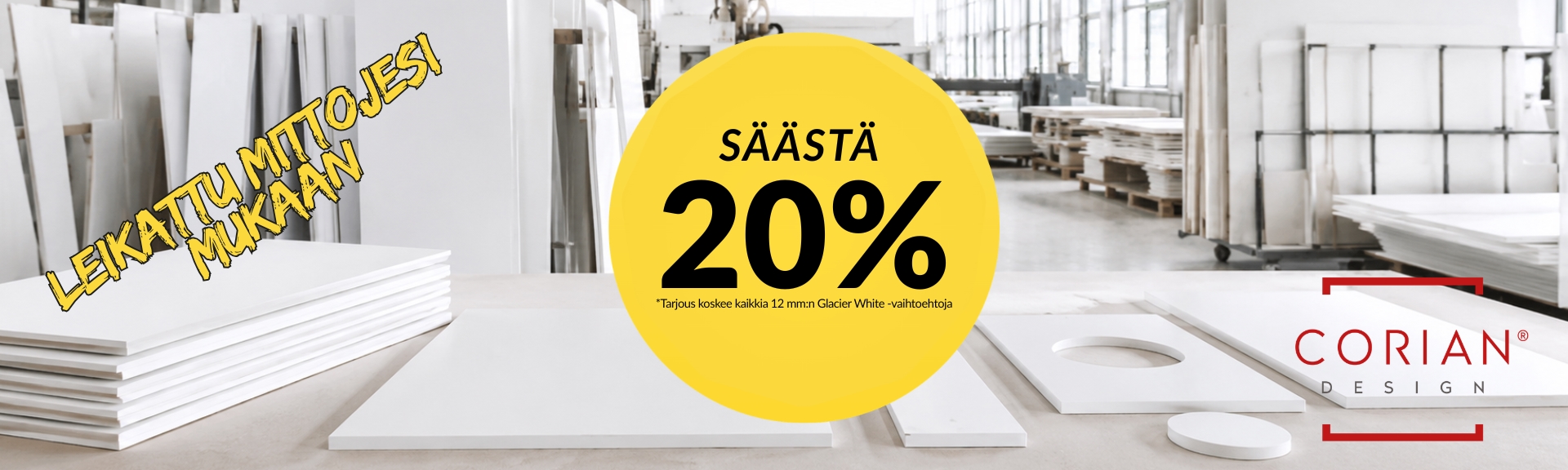 Corian bordplader