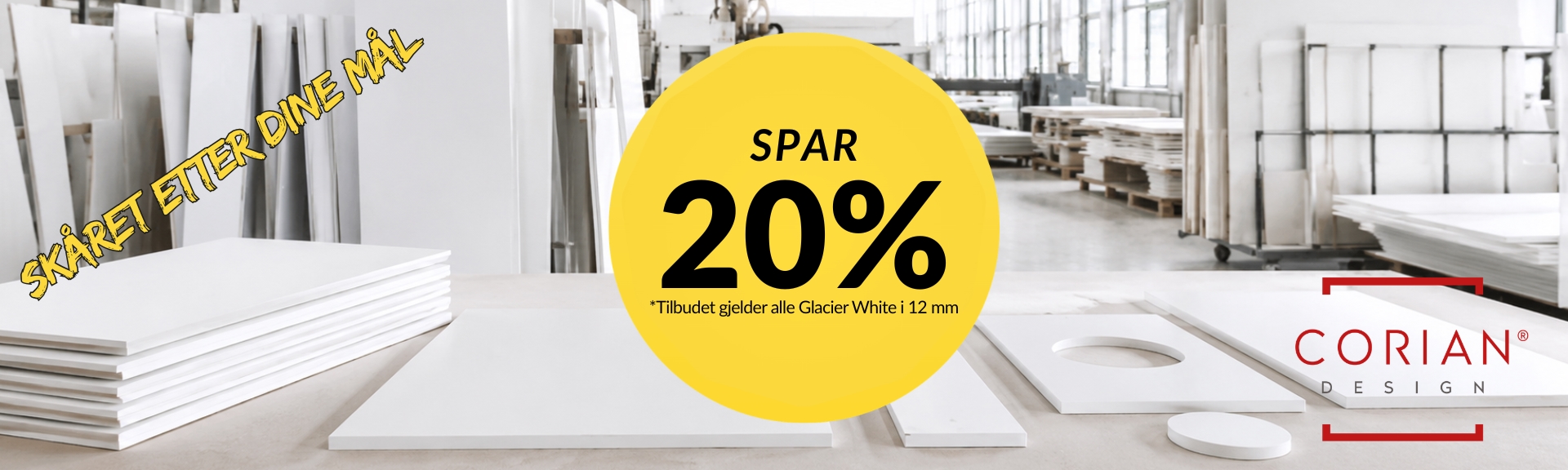 Corian bordplader